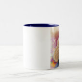 Apricot Poodle Fall quitte l'Art Print Coffee Mug (Centre)