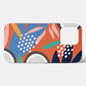 Apricot Vert Bleu Bleu Vert Cocotier Tough Coque (Verso (horizontal))