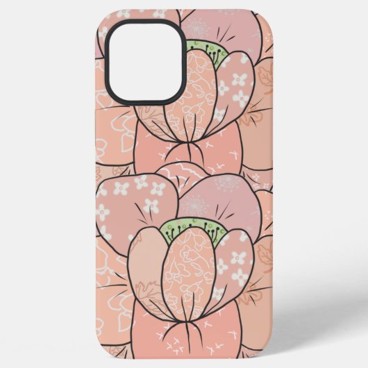 Aprikotrose iPhone Hoesje (Achterkant)