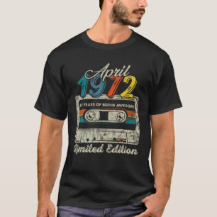 April 1972 Limited Edition 50Th Birthday Cassette T-shirt