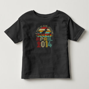 April 2014 Boy Kinder 7th Birthday Dinosaur T-Rex Shirts