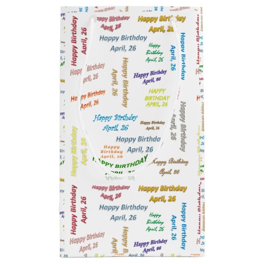 April, 26-jarige cadeautas (Achterkant)