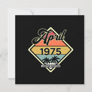 april 45 jaar 1975 45e geboorte Gift Kaart