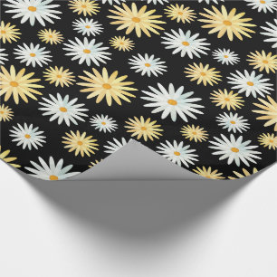 April Birth Flower Waterverf Daisies Pattern Cadeaupapier