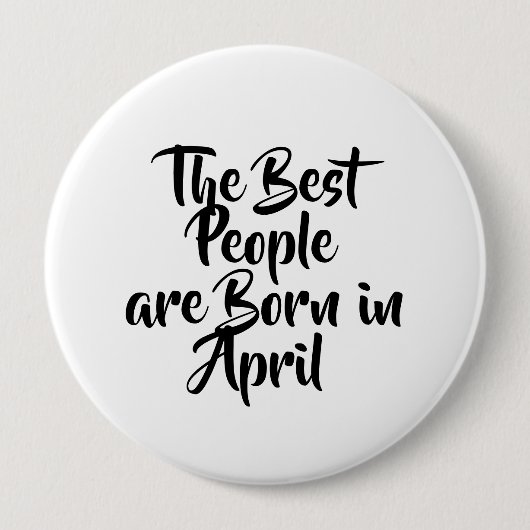 "April" Birthday Button (Voorkant)