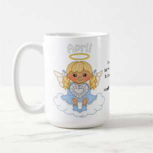 April Birthstone Angel Blonde Koffiemok