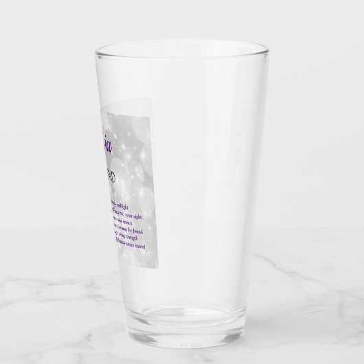 April Birthstone Diamond design Glas (Links)