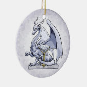 April Birthstone Dragon: Diamond Ornament (Rechts)