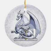 April Birthstone Dragon: Diamond Ornament (Achterkant)