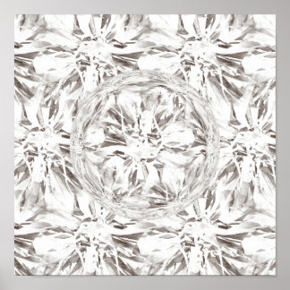 April Birthstone Gemstone Diamond Poster