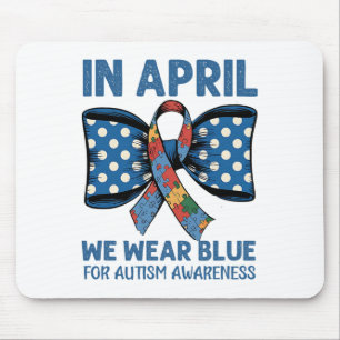 April Blue Outfit om het bewustzijn van autisme en Muismat