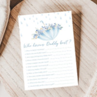 April brengt May Bloemen Shower Wie Weet Papa Spel