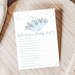 April brengt May Bloemen Shower Wie Weet Papa Spel
