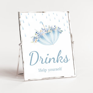 April Douche Breng Mei Bloemen Baby shower Drinken Poster