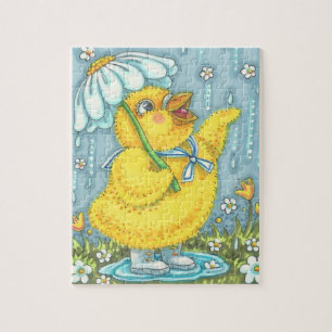APRIL DOUCHES BABY CHICK, LENTE PAASPUZZEL LEGPUZZEL