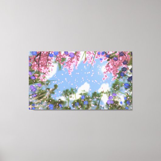 April Douches Canvas Print (Voorkant)