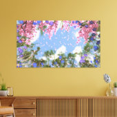 April Douches Canvas Print (Insitu (Woonkamer))