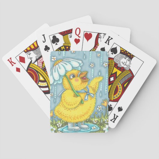APRIL DOUCHES CHICK CARTES DE JEU Poker (dos)