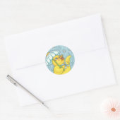 APRIL DOUCHES PRINTEMPS CHICK STICKERS Feuille (Enveloppe)