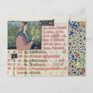 April: Drijvende bloemen Briefkaart