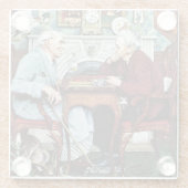 April Fool, 1943 Glazen Onderzetter (Achterkant)