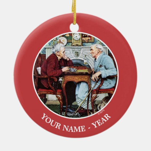 April Fool, 1943 Keramisch Ornament (Achterkant)