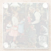 April Fool, 1948 Glazen Onderzetter (Achterkant)