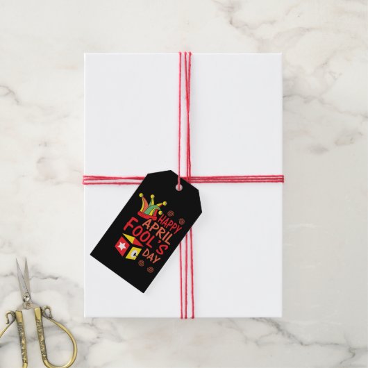 April Fool Day Cadeaulabel (Met Touw)