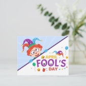 April Fool Day Feestdagenkaart (Staand voorkant)
