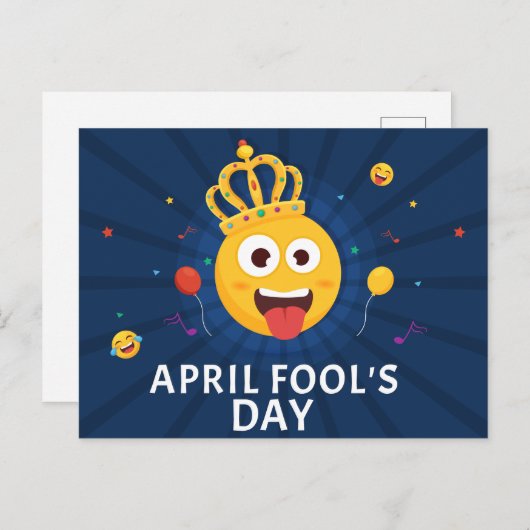 April Fool Day Feestdagenkaart (Voorkant / Achterkant)