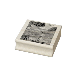 April Fool  Frans Briefkaart Rubberstempel