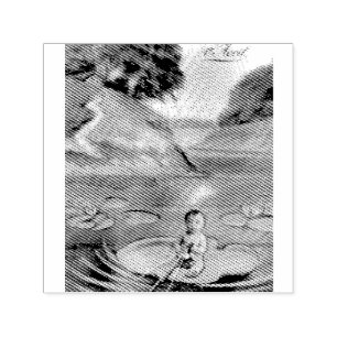 April Fool Frans Briefkaart Zelfinktende Stempel