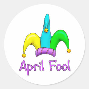 April Fool Ronde Sticker