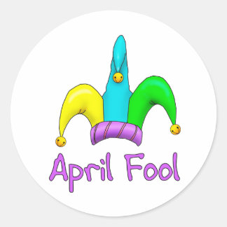 April Fool Ronde Sticker