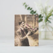  April Fools Dag Man Viscadeau Feestdagenkaart (Staand voorkant)