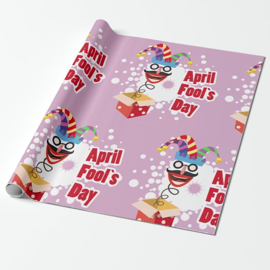April Fools Day Cadeaupapier (Uitgerold)