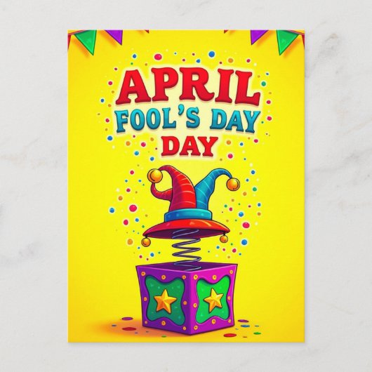 April Fools Day Feestdagenkaart (Voorkant)