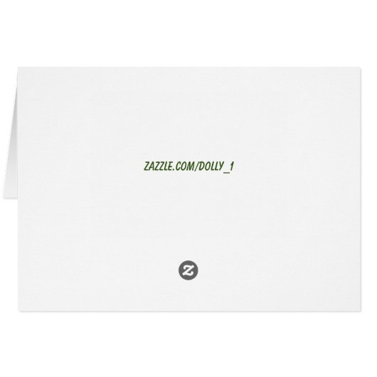 April Fool's Day Flowers and Trees Lawn Scene (Achterkant Horizontaal)