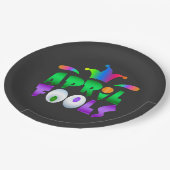 April Fools Day Funny Modern Jester Papieren Bordje (Gekanteld)