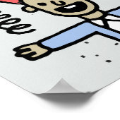 April fools day grappige doodle kleurrijke set 1.  poster (Hoek)