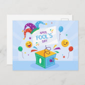 April Fool's Day Holiday Feestdagenkaart (Voorkant / Achterkant)