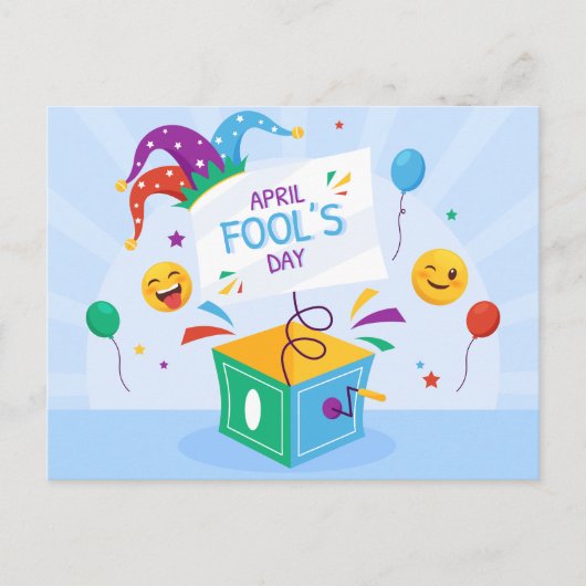 April Fool's Day Holiday Feestdagenkaart (Voorkant)