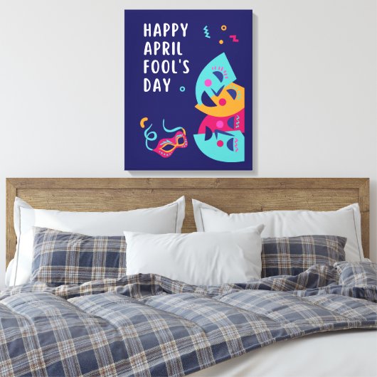 April Fool's Day Paper Bord Canvas Afdruk (Insitu (Slaapkamer))