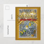 April Fools Fake Scratch Off Winner Prank Briefkaart (Voorkant / Achterkant)