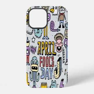 April Fools: kleurrijke doedelset. iPhone 12 Hoesje