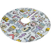 April Fools: kleurrijke doedelset. Kerstboom Rok (Gekanteld)