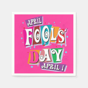 April fools Paper Napkins Servet