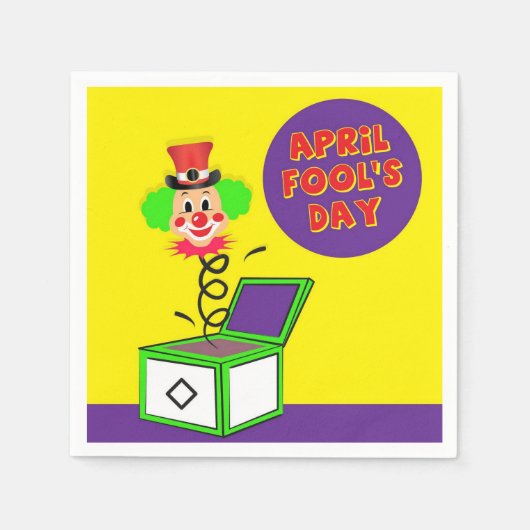 April Fools Paper Napkins Servet (Voorkant)