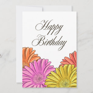 April Geboorte Bloem Ontwerp Kaart