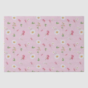 April Geboorte Maand Bloemen Daisy Zoete Erwt Tissuepapier